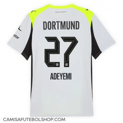 Camisa de time de futebol Borussia Dortmund Karim Adeyemi #27 Replicas 2º Equipamento 2025-26 Manga Curta Camisa de time de futebol Borussia Dortmund Karim Adeyemi #27 Replicas 2º Equipamento 2025-26 Manga Curta